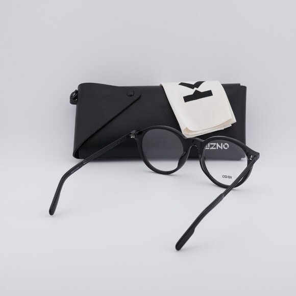 Kenzo KZ50015U 001 Round Eyeglasses 51mm - Shiny Black - Picture 11 of 11